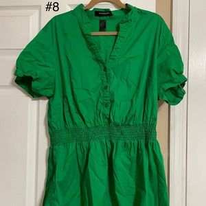 Ashley Stewart, green high/low 20